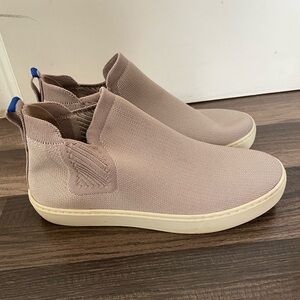 Rothy's The Chelsea Women's Size 7 Slip On Ankle Boots Lilac Gray Knit